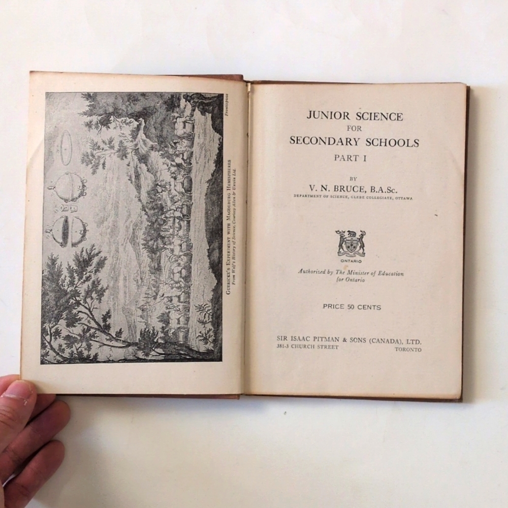 Junior Science for Secondary Schools (Grade 9) -1938